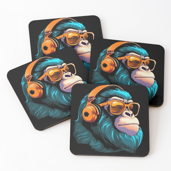 Item preview, Monkey Wearing Sunglasses designed and sold by Myra365Art.