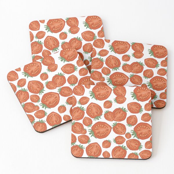 Item preview, Tomato pattern designed and sold by Oniria En la cama.
