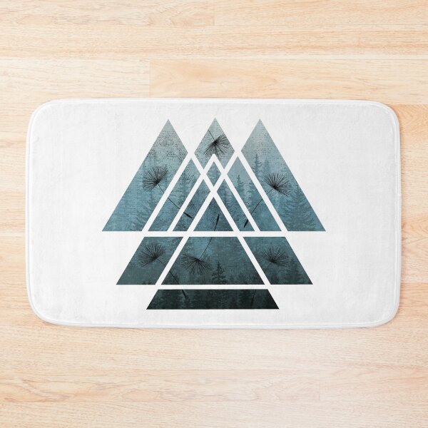 Item preview, Sacred Geometric Triangles - Misty Forest & Dandelions designed and sold by maryedenoa.