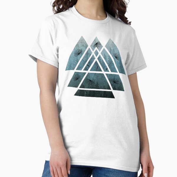 Item preview, Sacred Geometric Triangles - Misty Forest & Dandelions designed and sold by maryedenoa.