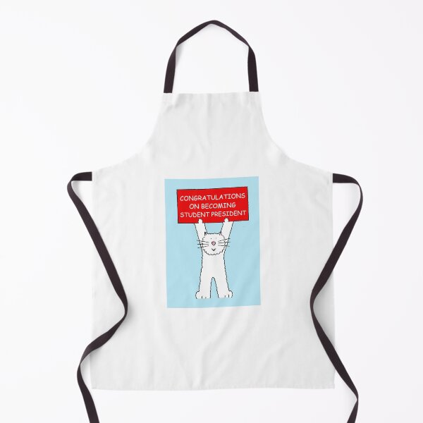 Item preview, Student President Congratulations Cartoon Cat with Banner designed and sold by KateTaylor.