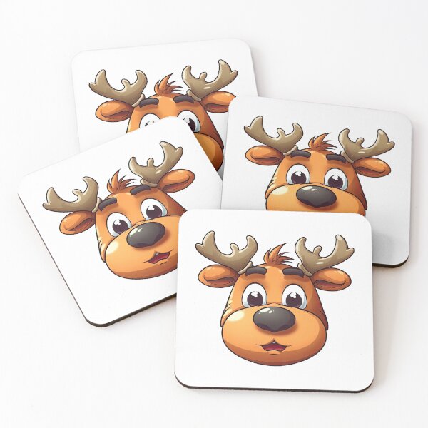 Item preview, Cheerful Elk Face Vector designed and sold by eyestetix.