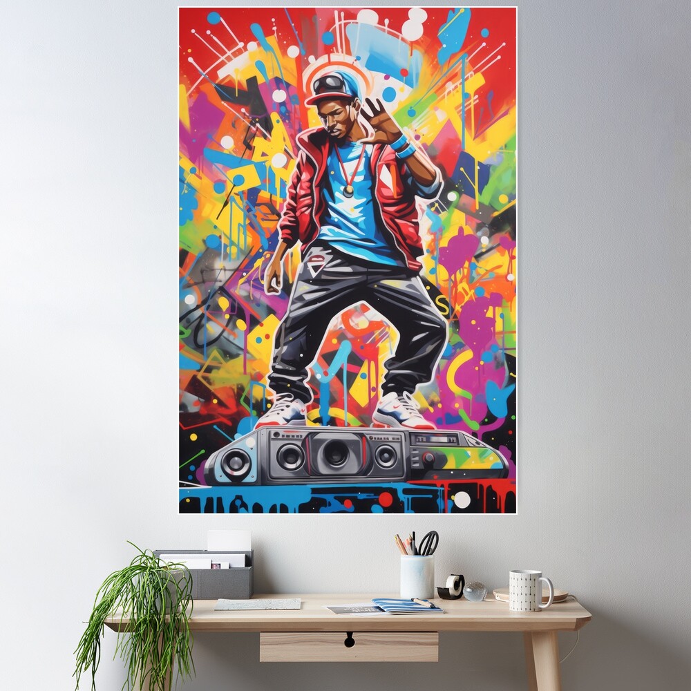 Hip-Hop Explosion: Graphic of a Young Artist