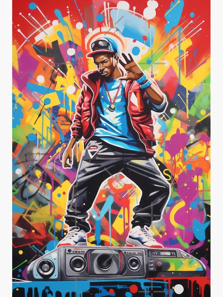 Hip-Hop Explosion: Graphic of a Young Artist