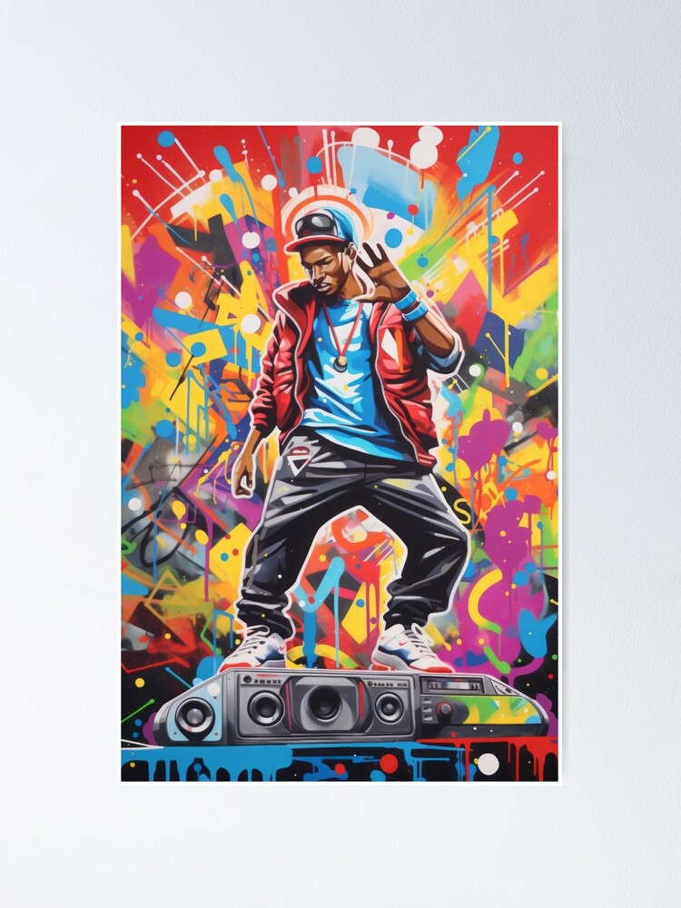 Hip-Hop Explosion: Graphic of a Young Artist