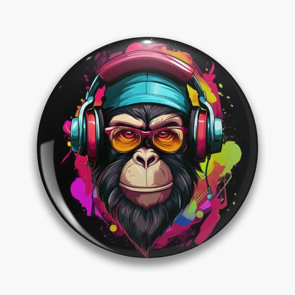 Item preview, Monkey Wearing Sunglasses designed and sold by Myra365Art.