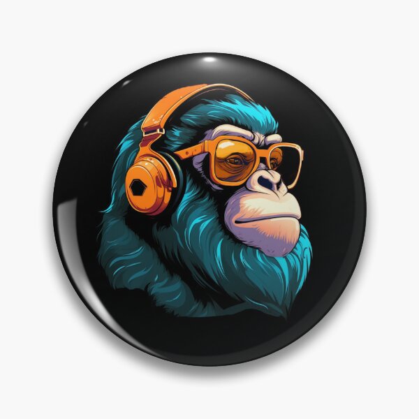 Item preview, Monkey Wearing Sunglasses designed and sold by Myra365Art.