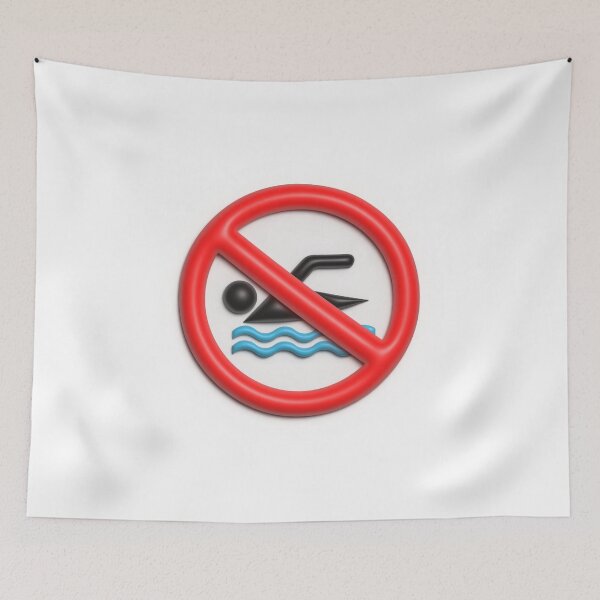 Item preview, no swimming sign	 designed and sold by theguy17.