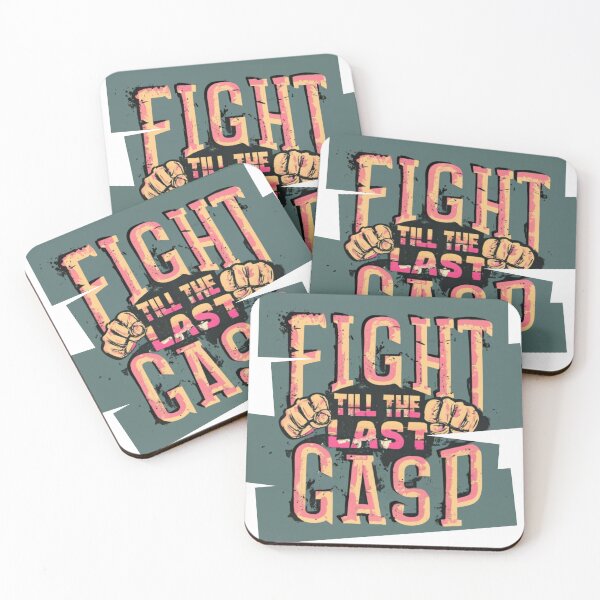 Item preview, Fight Till the Last Gasp: Motivational Quote T-Shirt designed and sold by NB2u.