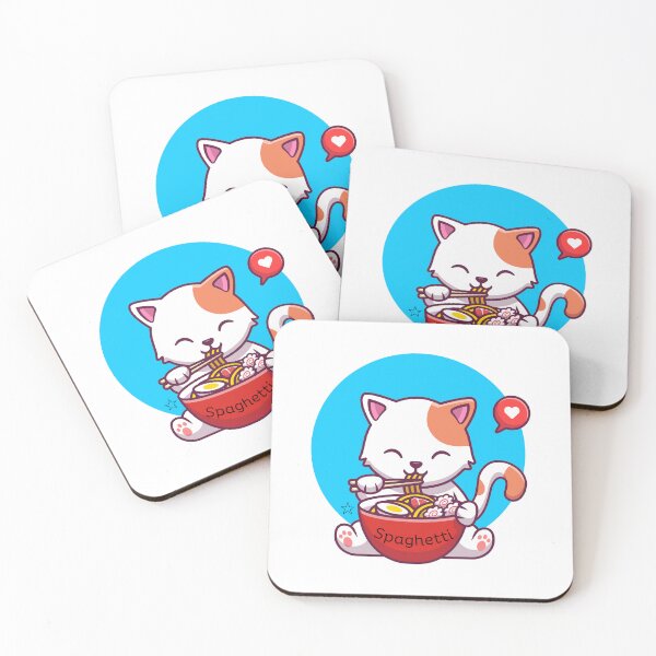 Item preview, Cat Eating Spaghetti | Cute Cat | Eating designed and sold by Krsna Priya.