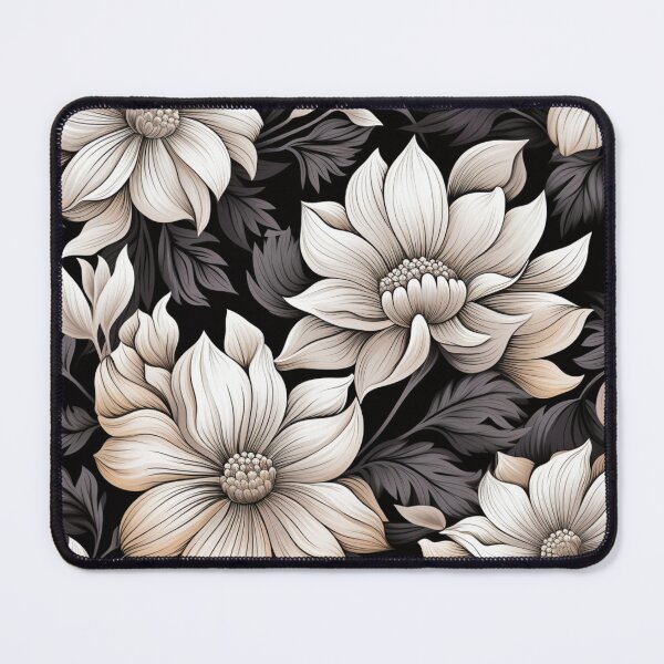 Item preview, Floral pattern in black and white designed and sold by bigmoments.
