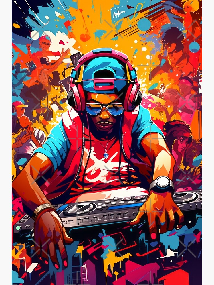 Hip-Hop Explosion: Graphic of a Young Artist