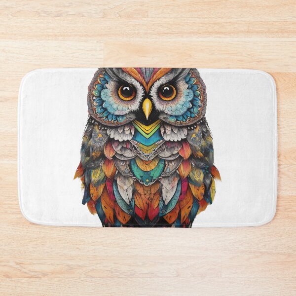 Item preview, The art of the unusual striped owl is beautiful no matter how you look at it. designed and sold by Natcharee.