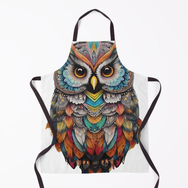 Item preview, The art of the unusual striped owl is beautiful no matter how you look at it. designed and sold by Natcharee.