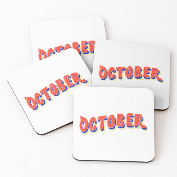 Item preview, October Handlettering, red, blue, designed and sold by JAG2B.