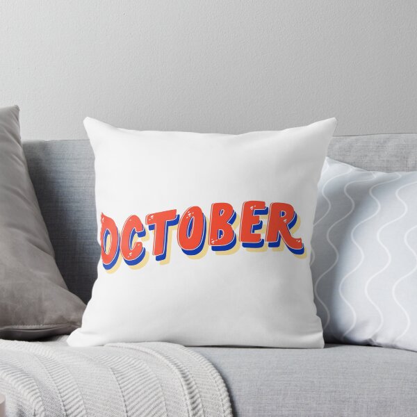 Item preview, October Handlettering, red, blue, designed and sold by JAG2B.