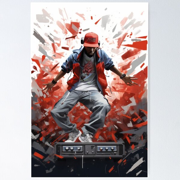 Hip-Hop Explosion: Graphic of a Young Artist