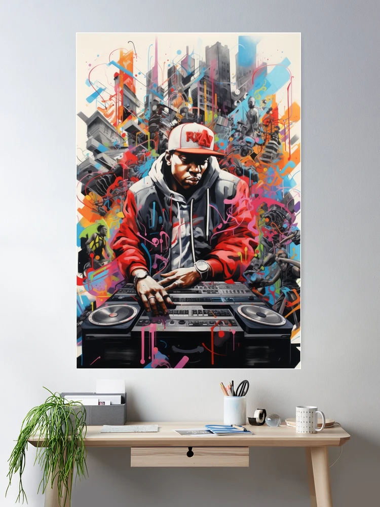 Hip-Hop Explosion: Graphic of a Young Artist