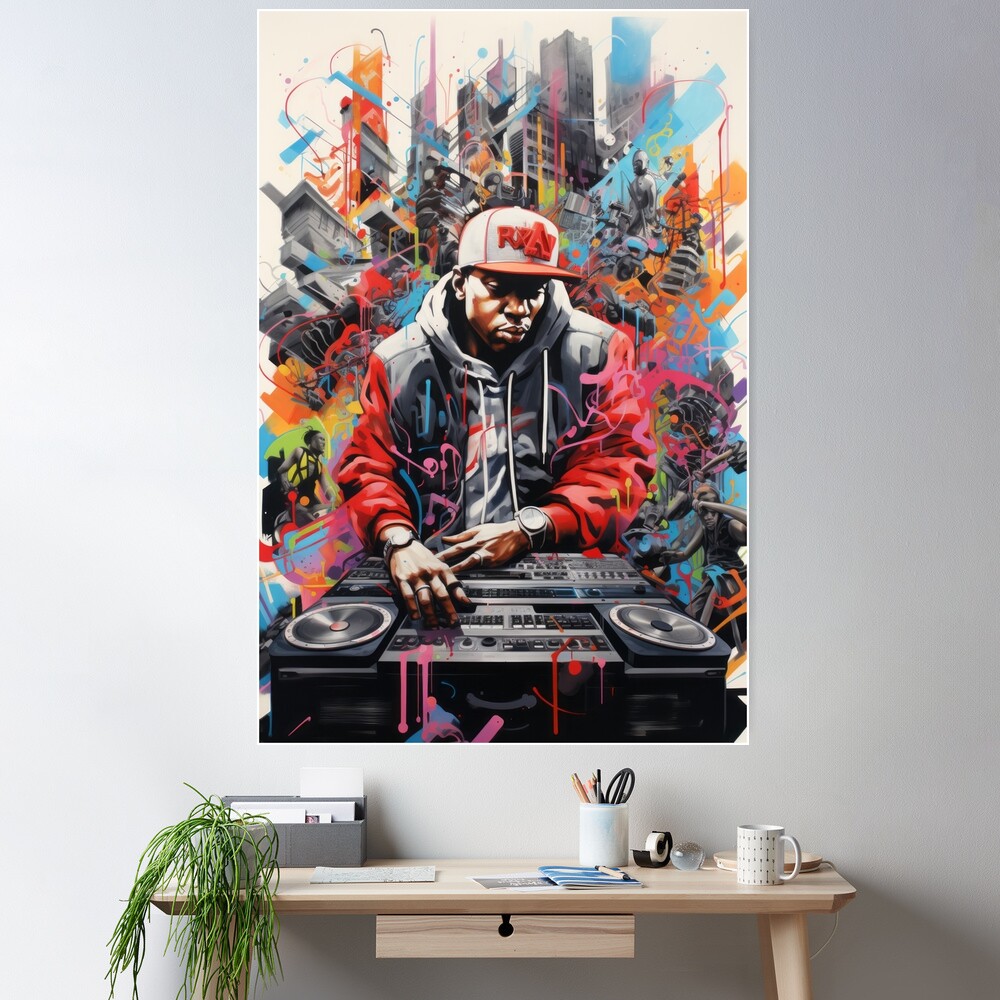 Hip-Hop Explosion: Graphic of a Young Artist