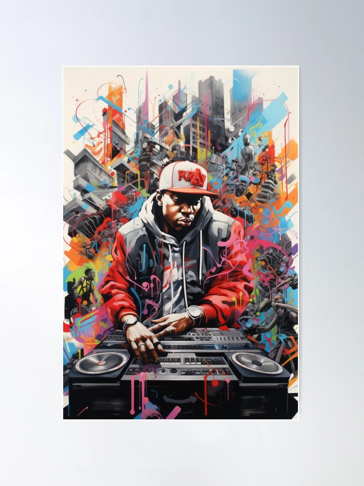 Hip-Hop Explosion: Graphic of a Young Artist