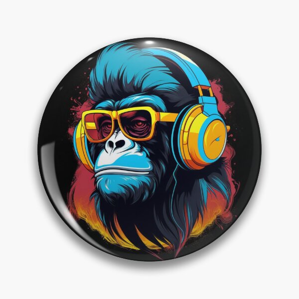 Item preview, Monkey Wearing Sunglasses designed and sold by Myra365Art.