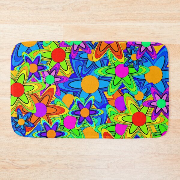 Item preview, Colorful bright pop art flower design designed and sold by pauloneill-art.