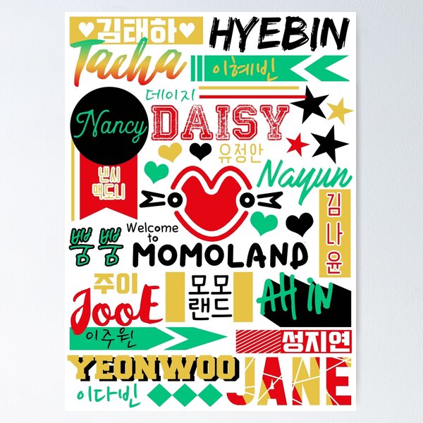 Item preview, Momoland Collage designed and sold by lovely-day.