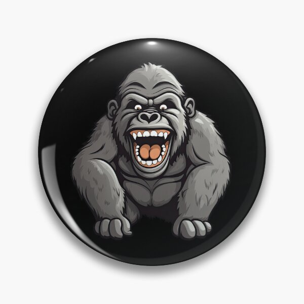 Item preview, Joyful Chibi Gorilla in Vector Style designed and sold by eyestetix.