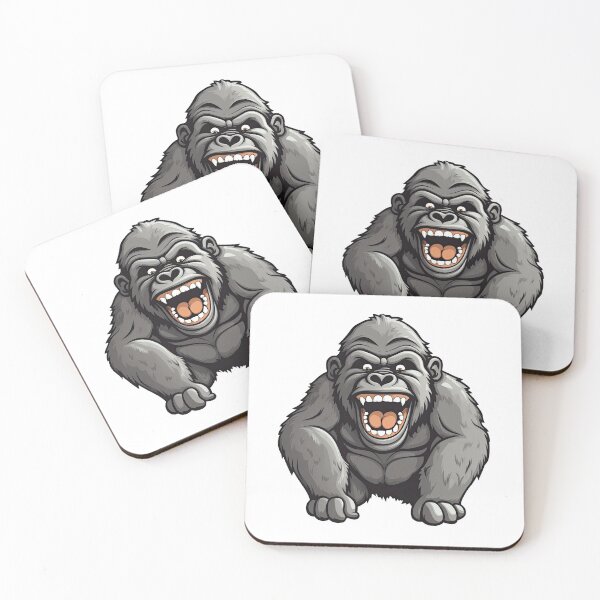 Item preview, Joyful Chibi Gorilla in Vector Style designed and sold by eyestetix.