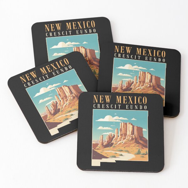 Item preview, New Mexico Red Rock Canyon, Crescit eundo - It Grows as It Goes, US States designed and sold by trendyzcom.