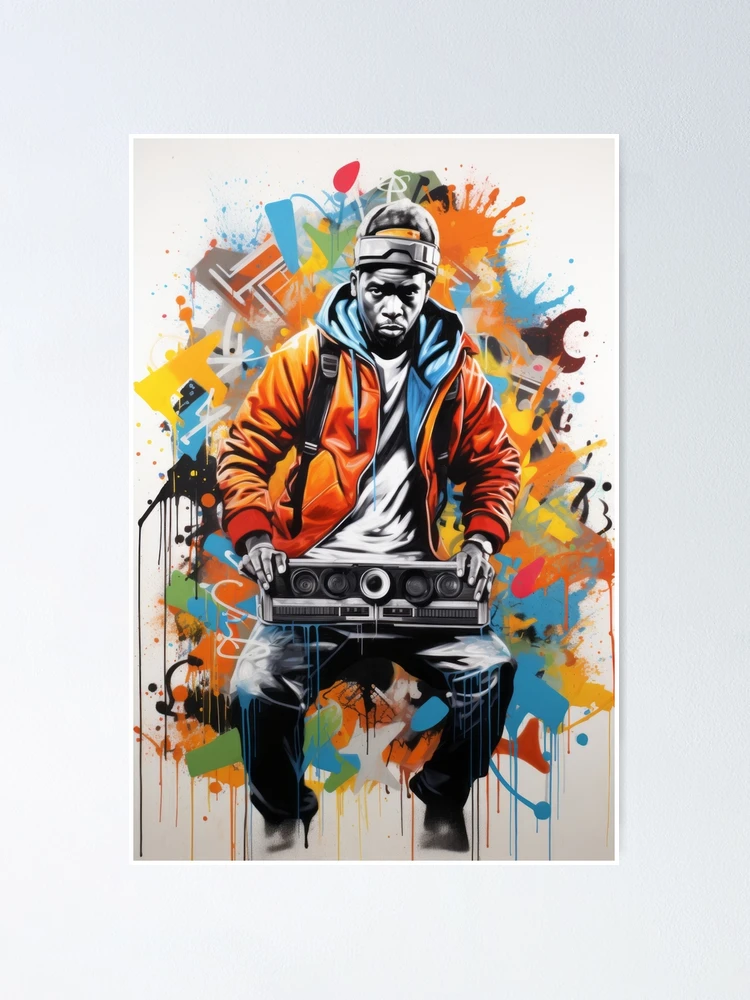 Hip-Hop Explosion: Graphic of a Young Artist