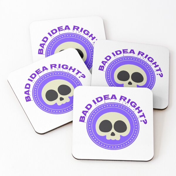 Item preview, Bad Idea Right? Purple Skull designed and sold by shoebeltshorts.