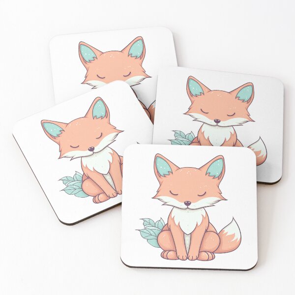Item preview, Kawaii Fox in Pastel Color Style designed and sold by eyestetix.