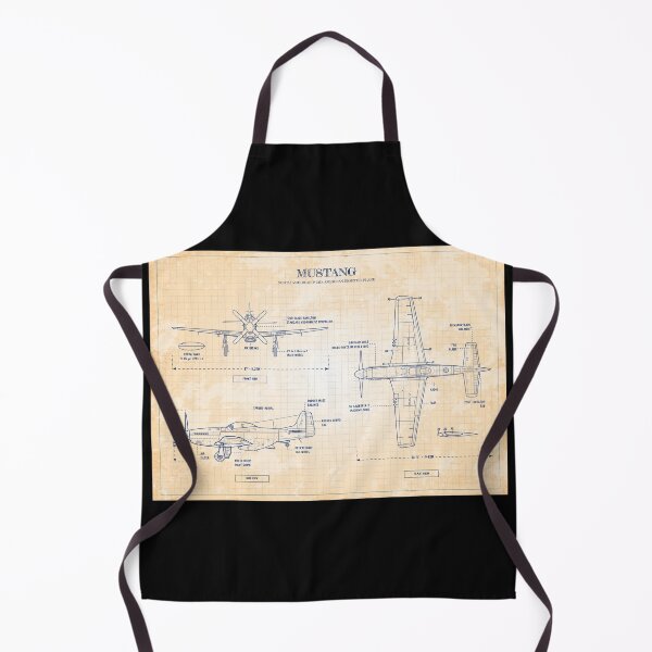 Item preview, Mustang: North American P-51D Horizontal (Old Blue Grid) designed and sold by BGALAXY.