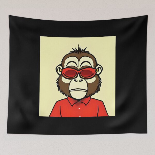 Item preview, Red Monkey designed and sold by ShilpyDesign.