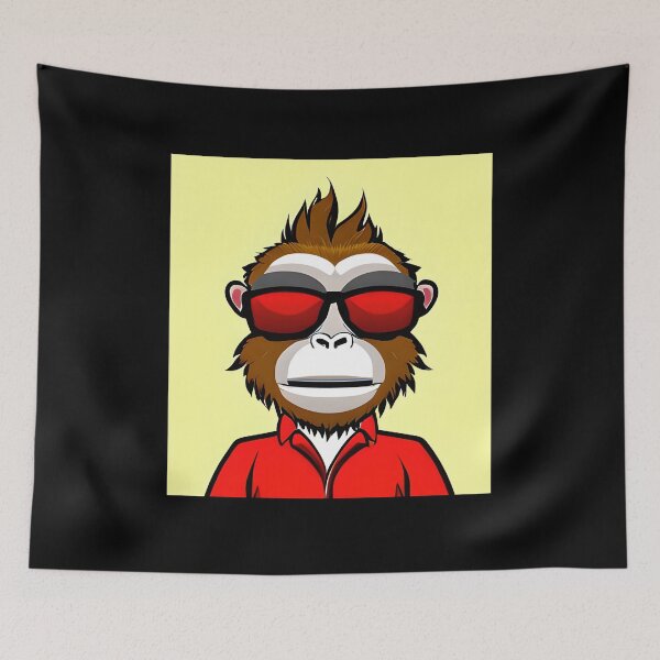 Item preview, Red Monkey designed and sold by ShilpyDesign.