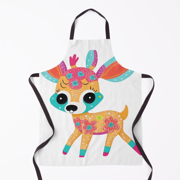 Item preview, Cute little deer dripping rainbow-colored ink designed and sold by Natcharee.