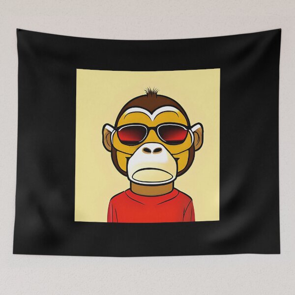 Item preview, Red Monkey designed and sold by ShilpyDesign.