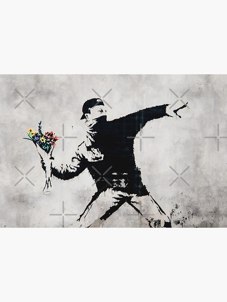 Plateau à rouler G-Rollz Banksy Graffiti Large Flower