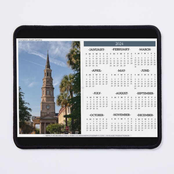 Item preview, 2024 Calendar | Year-At-A-Glance | St. Philip's Church | Charleston, South Carolina designed and sold by 9BPRCP.