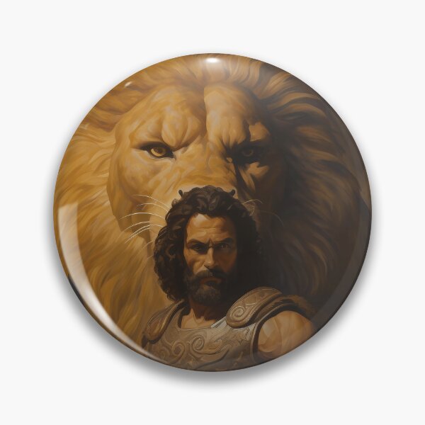 Item preview, Heracles vs. the Nemean Lion designed and sold by TalosGallery.