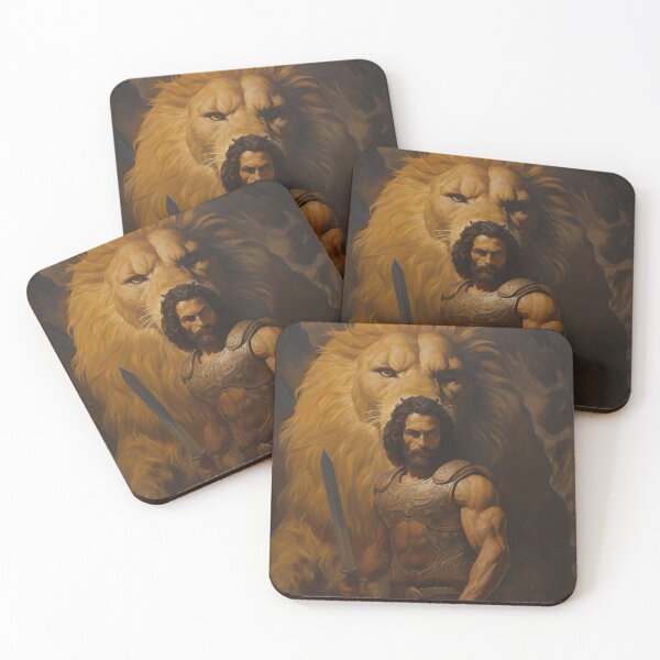 Item preview, Heracles vs. the Nemean Lion designed and sold by TalosGallery.
