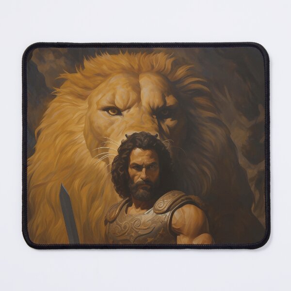 Item preview, Heracles vs. the Nemean Lion designed and sold by TalosGallery.