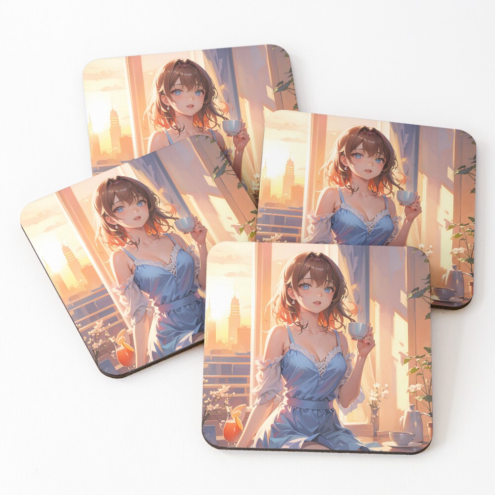 Item preview, Coasters (Set of 4) designed and sold by ROKANDESIGNART.