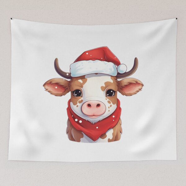 Item preview, Highland cow Christmas designed and sold by CreativeDecorCo.