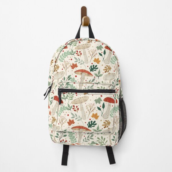 Item preview, Cute Fall Mushrooms and Leaves Illustration designed and sold by NdesignTrend.