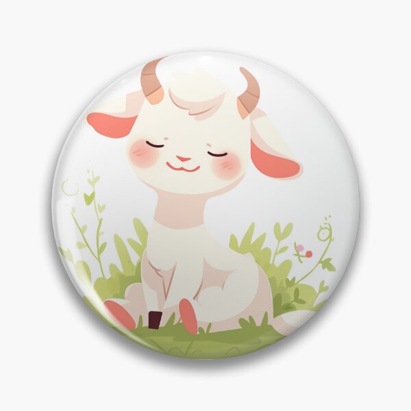 Item preview, Cute Smiling Goat designed and sold by whimsizoo.