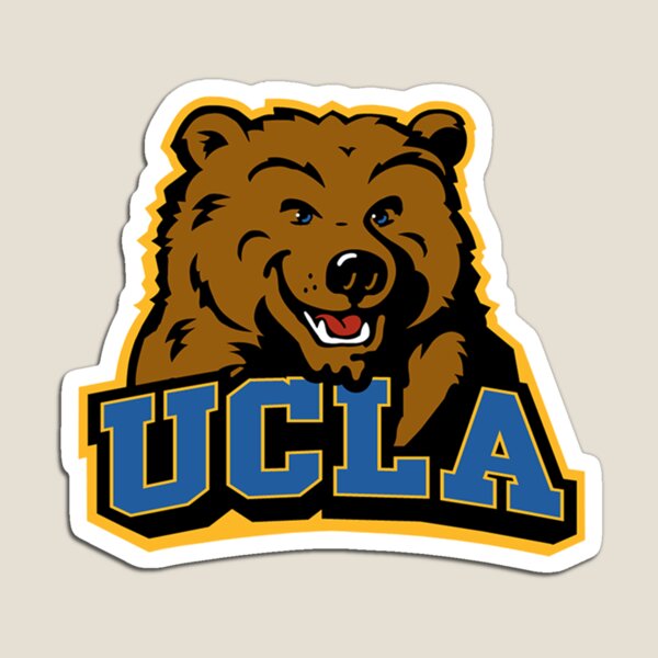 Very Rare Vintage UCLA Bruins Big Bear Head Print Logo 