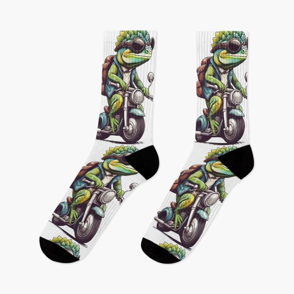 Item preview, A Salamander Riding On A Motorcycle designed and sold by IceCreamSmile.