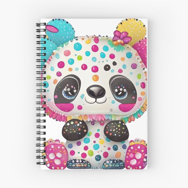 Item preview, Cute little panda made from rainbow-colored ink drops, very pretty! designed and sold by Natcharee.